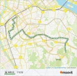 6511ルート：スケジュール、停車地、地図-구로동