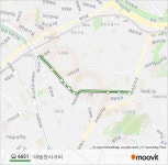6651 Route: Schedules, Stops & Maps - 대방천사거리 (Updated)
