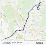 73남양주ルート：スケジュール、停車地、地図-금곡2리.경복대학