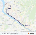 M7111파주 Route: Schedules, Stops & Maps - 산내마을6.8단지 (Updated)