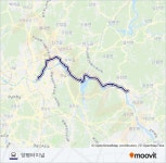 2000-1양평ルート：スケジュール、停車地、地図-양평터미널