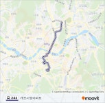 242ルート：スケジュール、停車地、地図-개포시영아파트