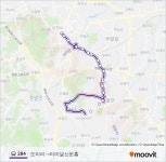 284 Route: Schedules, Stops & Maps - 도리리→터미널신둔홈 (Updated) 284 Route: Schedules, Stops & Maps - 도리리... 