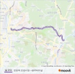 313 Route: Schedules, Stops & Maps - 모란역.모란시장→광주터미널 (Updated) 313 Route: Schedules, Stops & Maps - 모란역.... 