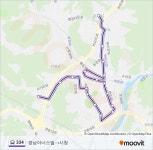 334 Route: Schedules, Stops & Maps - 경남아너스빌→시청 (Updated) 334 Route: Schedules, Stops & Maps - 경남아너스빌‎→시청... 