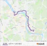 991 Route: Schedules, Stops & Maps - Gangcheon 1-ri→In Front of Forest Cooperative (Updated) 991 Route: Schedules, Stops & Maps... 