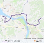 995 Route: Schedules, Stops & Maps - 걸은3리→산림조합앞 (Updated) 995 Route: Schedules, Stops & Maps - 걸은3리... 
