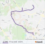 2445 Route: Schedules, Stops & Maps - 터미널신둔홈→장동2리 (Updated) 2445 Route: Schedules, Stops & Maps - 터미널신둔홈... 