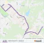 Ak프라자→한양슈퍼 (Updated) 521 Route: Schedules, Stops & Maps - 서현역.Ak프라자‎→한양슈퍼 (Updated)