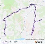 982 Route: Schedules, Stops & Maps - Silleuksa→Dangwu-ri (Updated) 982 Route: Schedules, Stops & Maps - Silleuksa‎→Dangwu... 