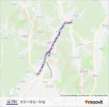 552 Route: Schedules, Stops & Maps - 포천시청앞→닭밭 (Updated) 552 Route: Schedules, Stops & Maps - 포천시청앞‎→닭밭... 