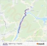 316 Route: Schedules, Stops & Maps - Cheongpyeong Terminal→Yamil Terminal (Updated) 316 Route: Schedules, Stops & Maps... 