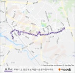 574 Route: Schedules, Stops & Maps - 푸르지오.반도유보라앞→군문주공아파트 (Updated) 574 Route: Schedules, Stops & Maps... 