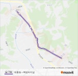 732 Route: Schedules, Stops & Maps - Daeheung-dong→Baegam Terminal (Updated) 732 Route: Schedules, Stops & Maps - Daeheung-dong... 
