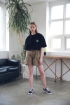 [ARDOROBE아더로브]UNISEX SIDE SCOTCH TRACK SHORTS ASP192003-BG [W CONCEPT]
