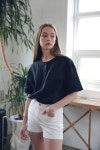 [아더로브]UNISEX LINEN HENRY NECK HALF SHIRTS AST192004-NV [W CONCEPT]