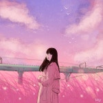 복이 작가 - 아트머그 - 감성일러스트/앨범커버/삽화/커플일러스트