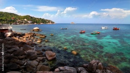 A large group of boats in the ocean 68281440 Stock Video at Vecteezy Download A large group of boats in the ocean for free