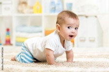 crawling baby boy indoors Stock Photo | Adobe Stock crawling baby boy indoors Stock Photo