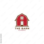 Red barn logo design template Stock Vector | Adobe Stock Red barn logo design template Stock Vector