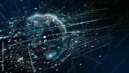 先進テクノロジー　5G AI 人工知能　日本人　素材　背景　グラフィック　イラスト　ブロックチェーン Stock Video | Adobe Stock... 