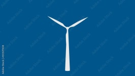 A Row Of Wind Turbines 2018185 Stock Video at Vecteezy Download A Row Of Wind Turbines for free