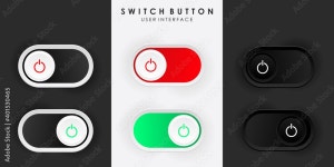 Minimalist Switch Button Power in Neumorphism Design 1950717 Vector Art at Vecteezy Download Minimalist Switch Button Power in... 