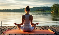 Yoga by the Lake Stock Video | Adobe Stock Yoga by the Lake Stock Video