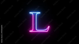Alphabet L Stock Video Footage for Free Download