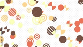 브이제이비디오프로덕션 | Stock 비디오 | Adobe Stock VJ ポップ カラフル 丸 模様 パーティクル... オレンジ 白背景 [ループ対応] [別Verあり] Stock 비디오