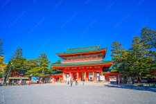 平安神宮の応天門と青空 京都府京都市 스톡 사진 | Adobe Stock 平安神宮の応天門と青空 京都府京都市 스톡 사진