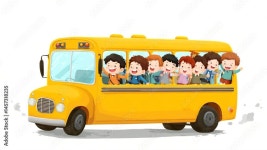 School Bus Animation Stock Video Footage for Free Download