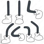vector set of cartoon leg Stock Vector | Adobe Stock vector set of cartoon leg Stock Vector