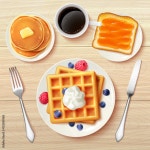 A top view of waffle 48046989 PNG Download A top view of waffle for free