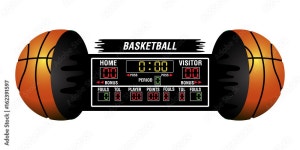 Basketball Scoreboard Vector Art, Icons, and Graphics for Free Download