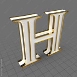 Letter H Stock 3D 에셋 | Adobe Stock Letter H Stock 3D 에셋