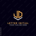 JD Text Logo 13975721 Vector Art at Vecteezy Download JD Text Logo for free