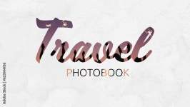 Simple Travel Photobook Stock 템플릿 | Adobe Stock Simple Travel Photobook Stock 템플릿