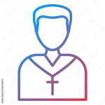 Priest Icon Style Stock Vector | Adobe Stock Priest Icon Style Stock Vector