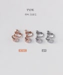 ♡ 애즈마마 - ♥♡ 셀럽 협찬 애즈마마 ASMAMA - 블링 로사 자개 나사형 귀찌