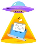 Mirage page not found — Free vector illustration