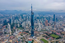Second Tallest Building in the World: Malaysia’s Merdeka 118 Tower Gets Spire - Bloomberg Malaysia Completes Merdeka Tower Cone