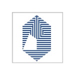 One Kings Lane - Blue & White Hexagon | One Kings Lane