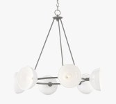Gibbs Iron Chandelier | Pottery Barn Gibbs Iron Chandelier