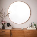 Open Box: Metal Frame Oversized 48 Round Mirror | West Elm