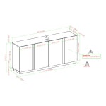 Steelside™ Isabel 70 Sideboard & Reviews | Wayfair Isabel 70 Sideboard