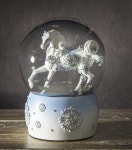 The Holiday Aisle® House of Hampton® Trail Of Painted Ponies Western Christmas Frozen Winter Snow Crystal Horse Glitter Water... 