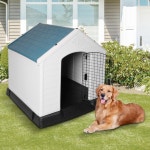 Tucker Murphy Pet™ Domhnall Blue/White Plastic Dog House & Reviews | Wayfair