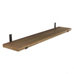 Millwood Pines Cezka Paulownia Floating Shelf & Reviews | Wayfair