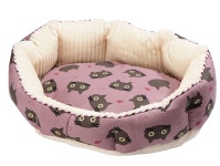Petique Purple Cat Round Pet Bolster | Wayfair